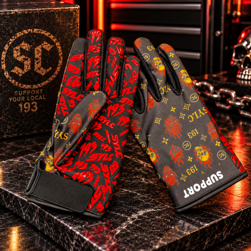 Support 193| Collage Motorcycle Gloves | Touchscreen & Patterned Grip