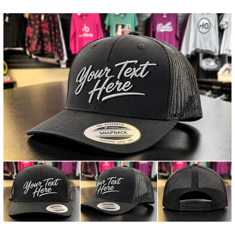 Custom Hat | Embroidered | Text Only