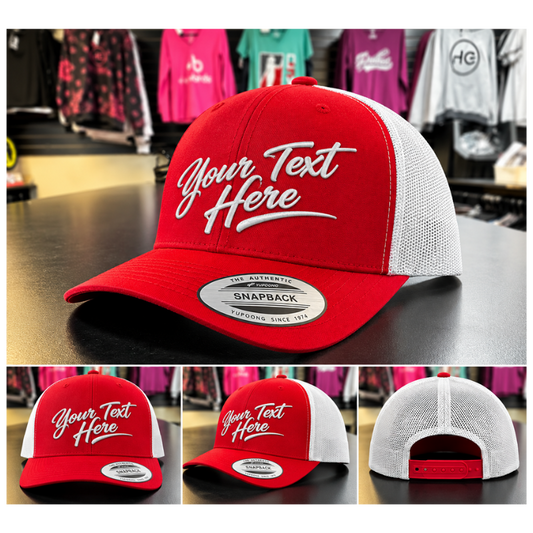 Custom Hat | Embroidered | Text Only